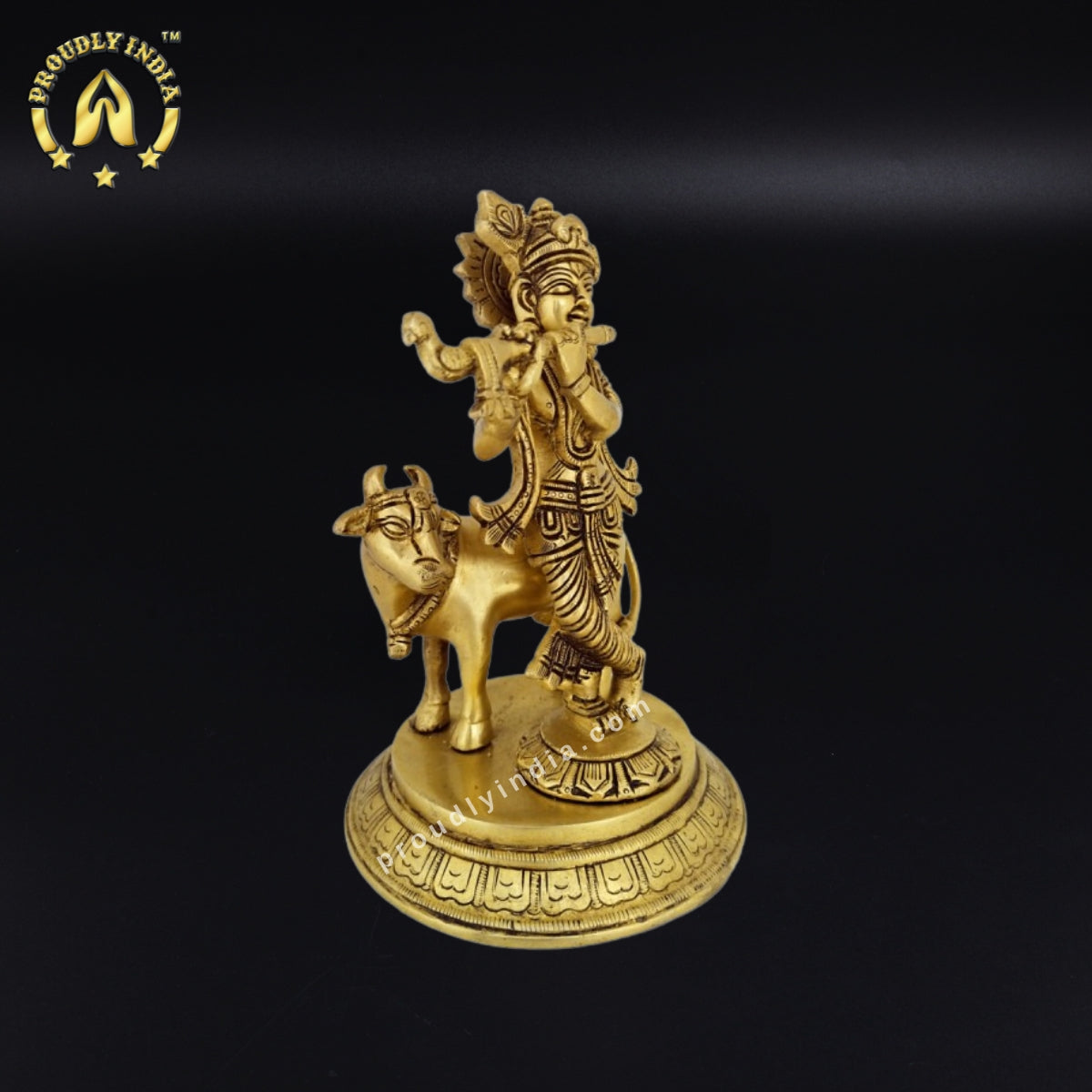 Gopala Krishna Brass Statue