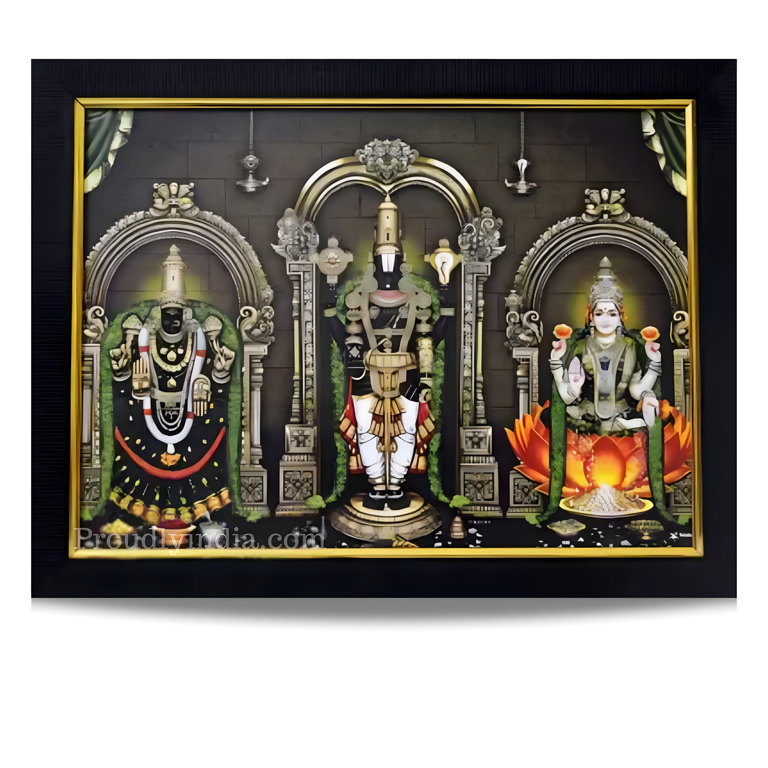 Padmavati Lakshmi God Photo Religious Frame