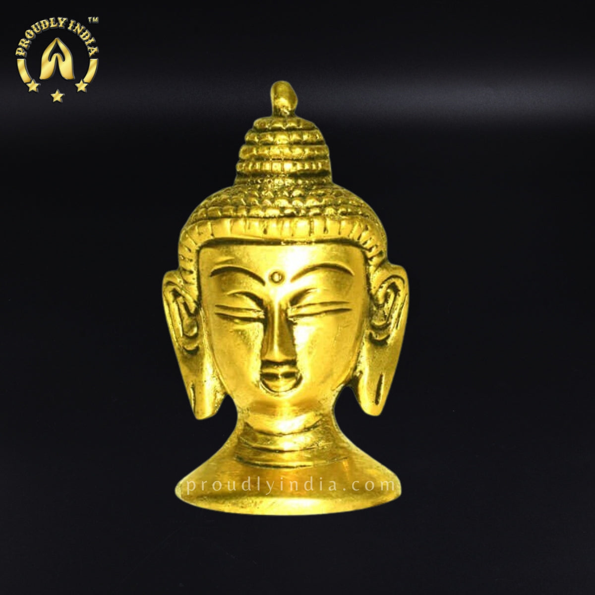 Brass Buddha Head Statue