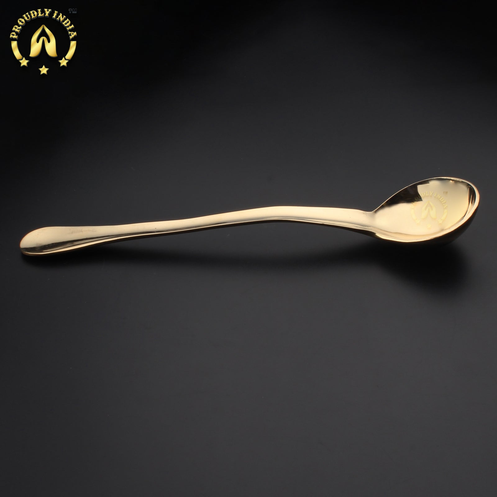 Georg Jensen Inspired 3 Pure Brass Serving Spoons