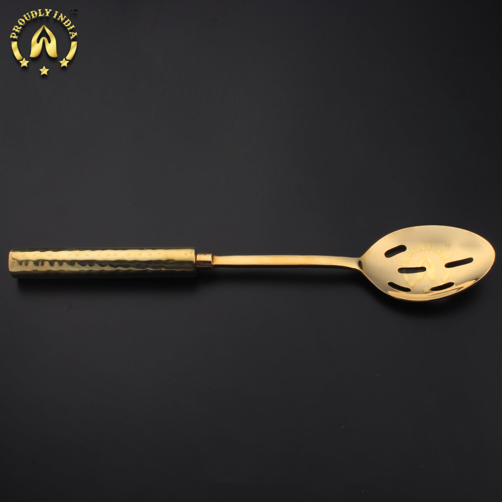 Brass Soup Stainer with Brass Handle