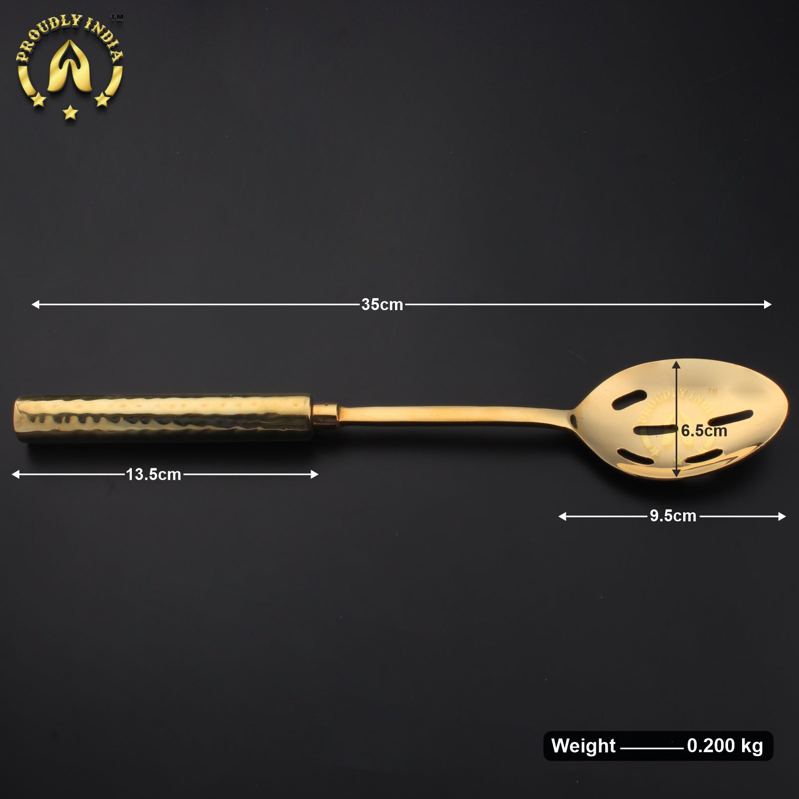 Set of 6 Brass Ladle with Brass Handle