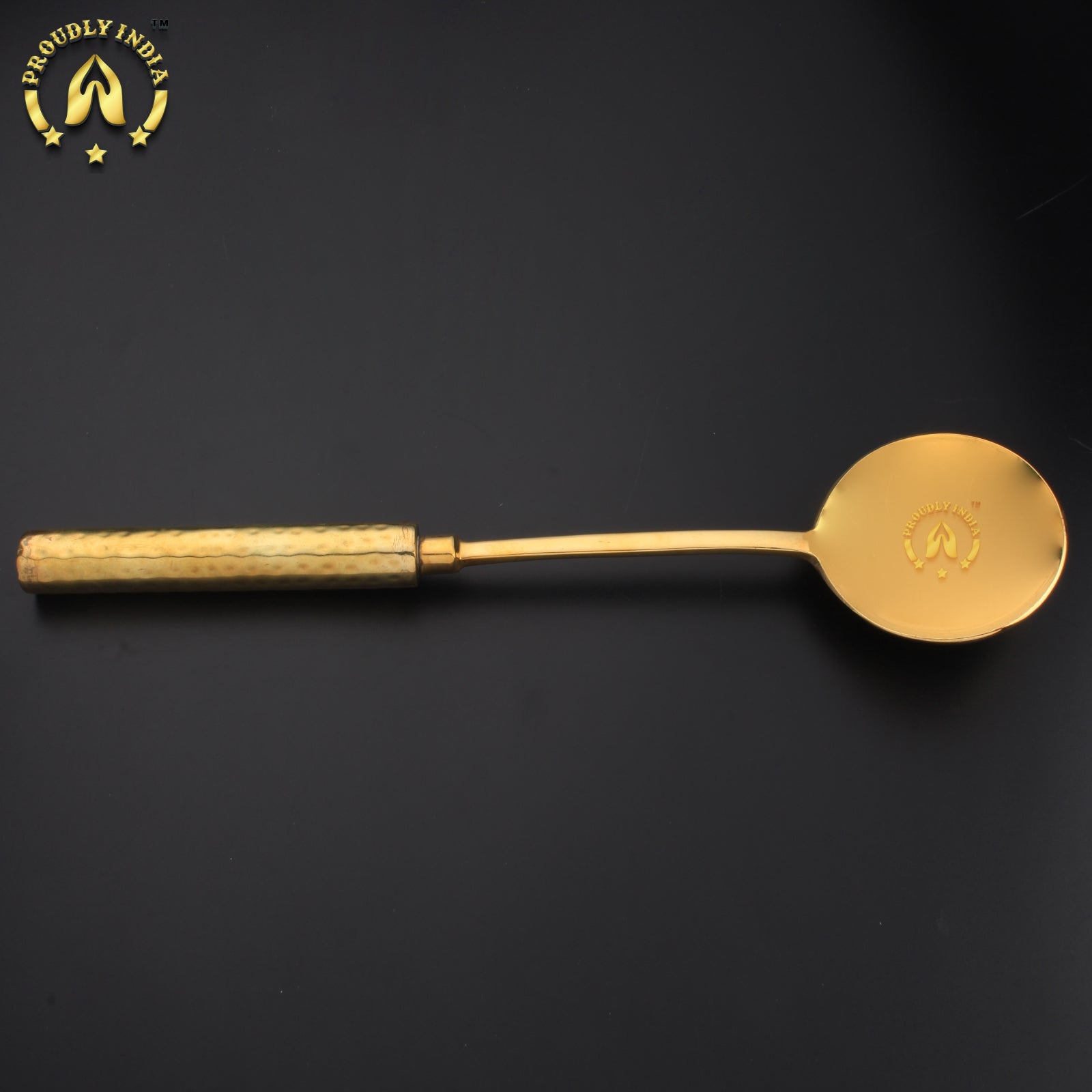 Brass Scoop Ladle with Brass handle