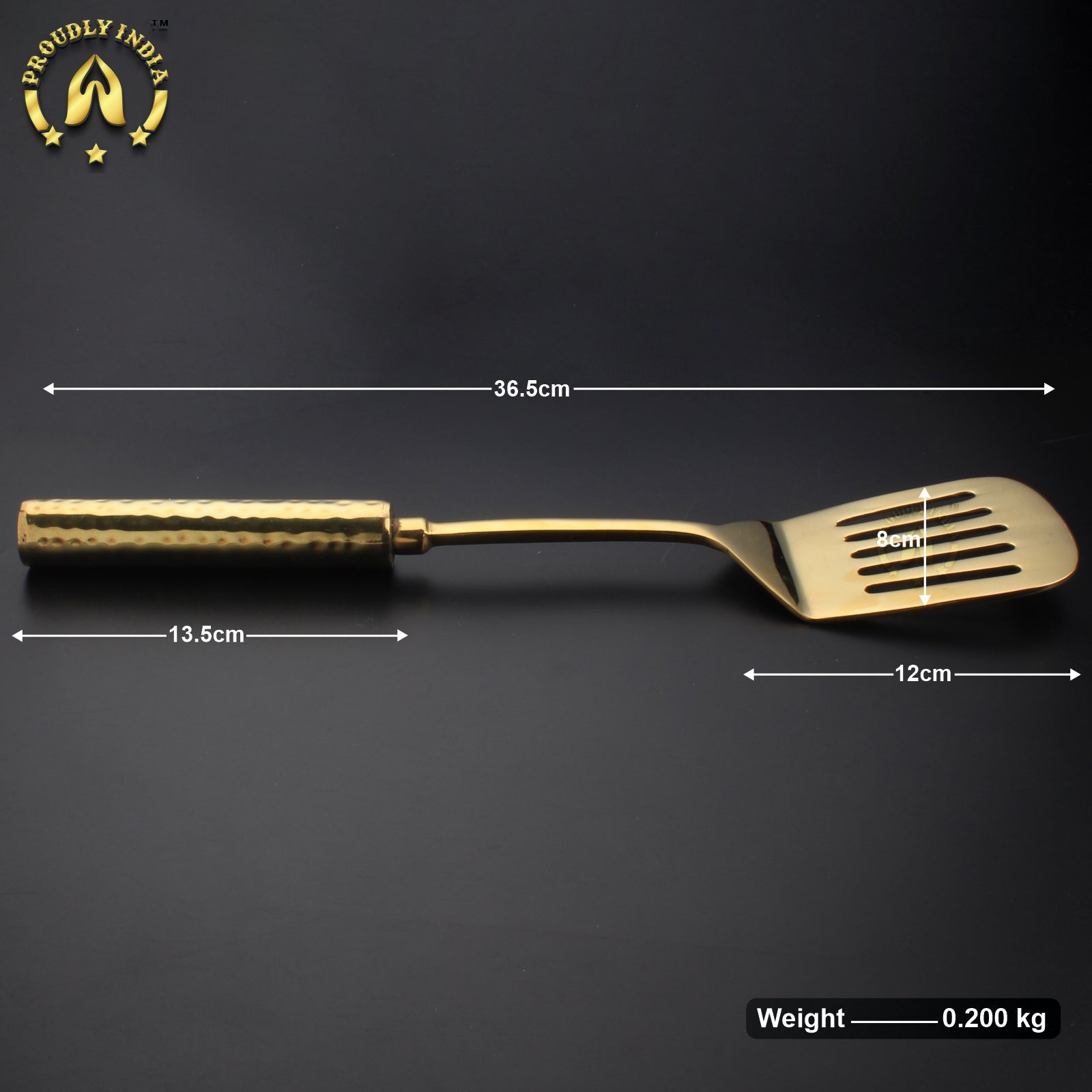 Set of 6 Brass Ladle with Brass Handle
