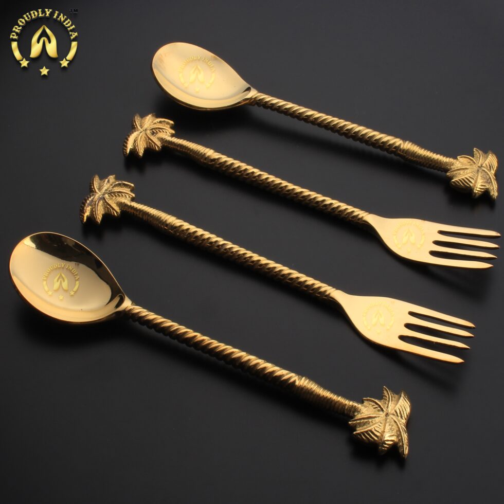 Heavy Designer Spoon and Fork