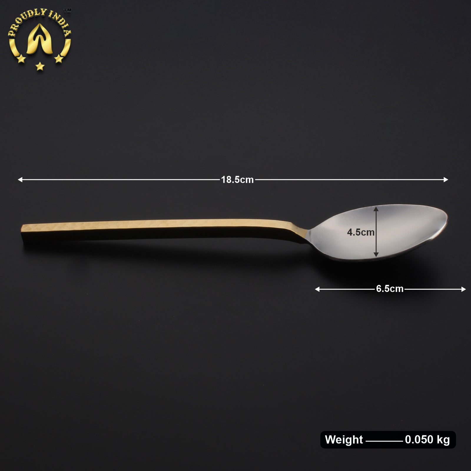 Solid Brass Steel 6 Spoons and 6 Fork