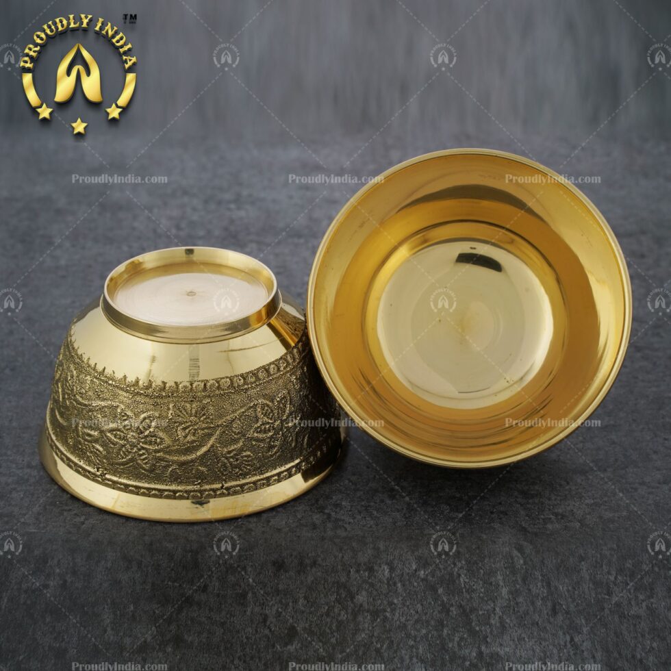 Antique Brass Bowl Set