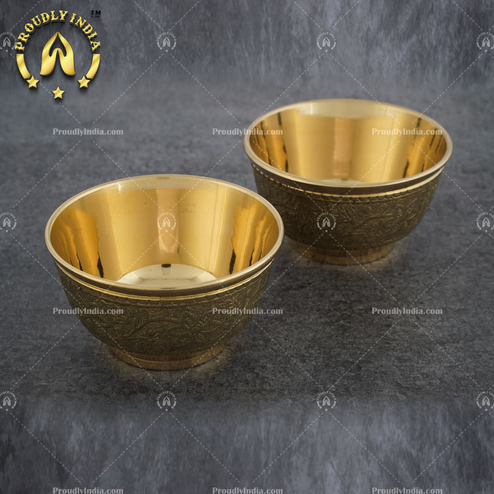Antique Brass Bowl Set