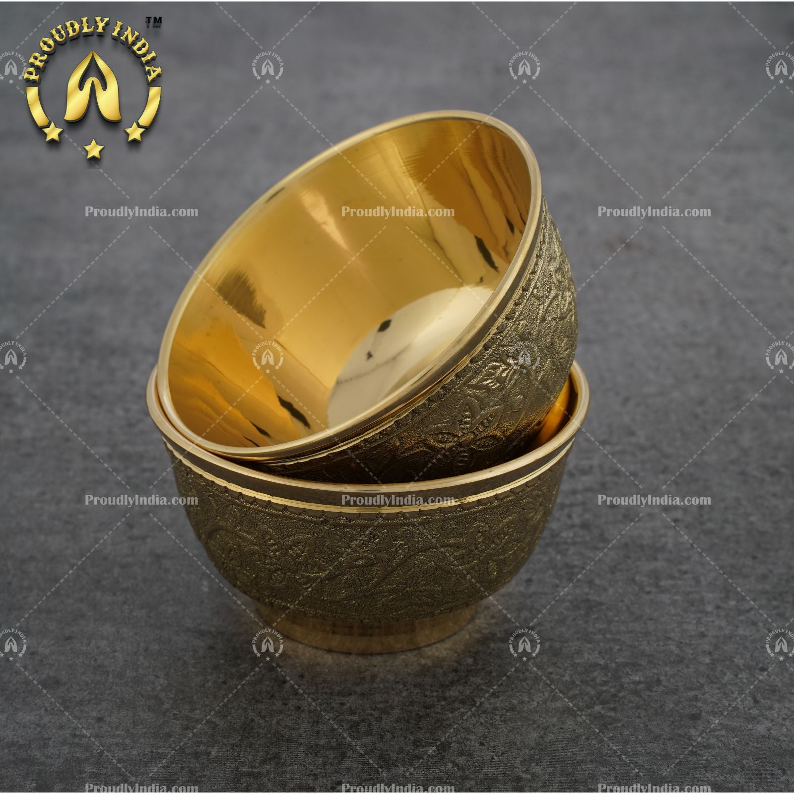 Antique Brass Bowl Set