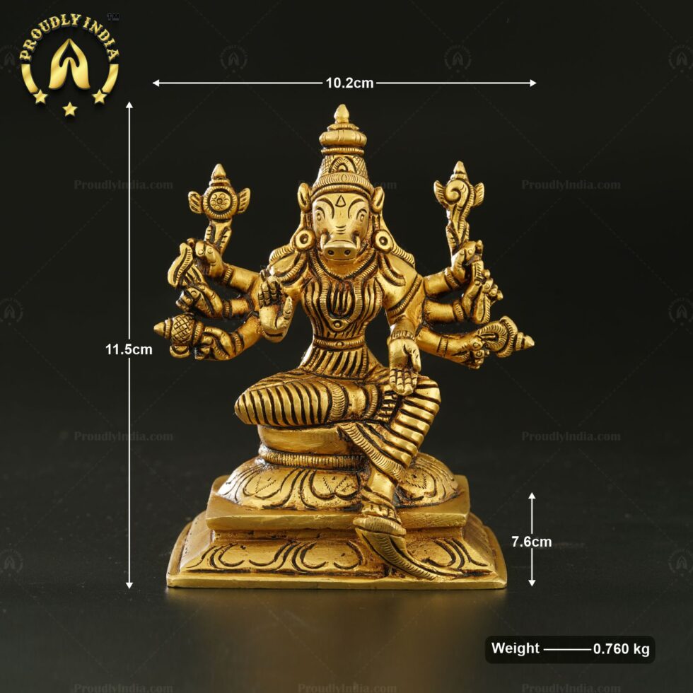 Brass Handcrafted Varahi Amman Statue
