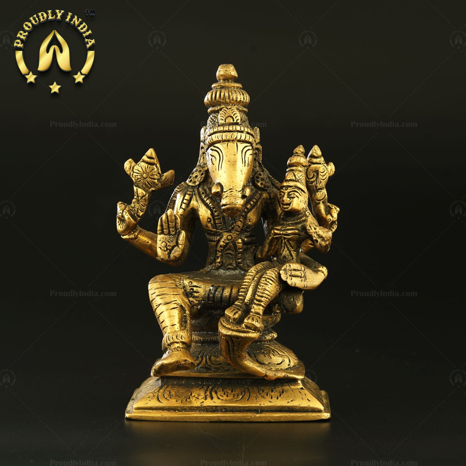 Brass Varaha Amman With Lakshmi Idol