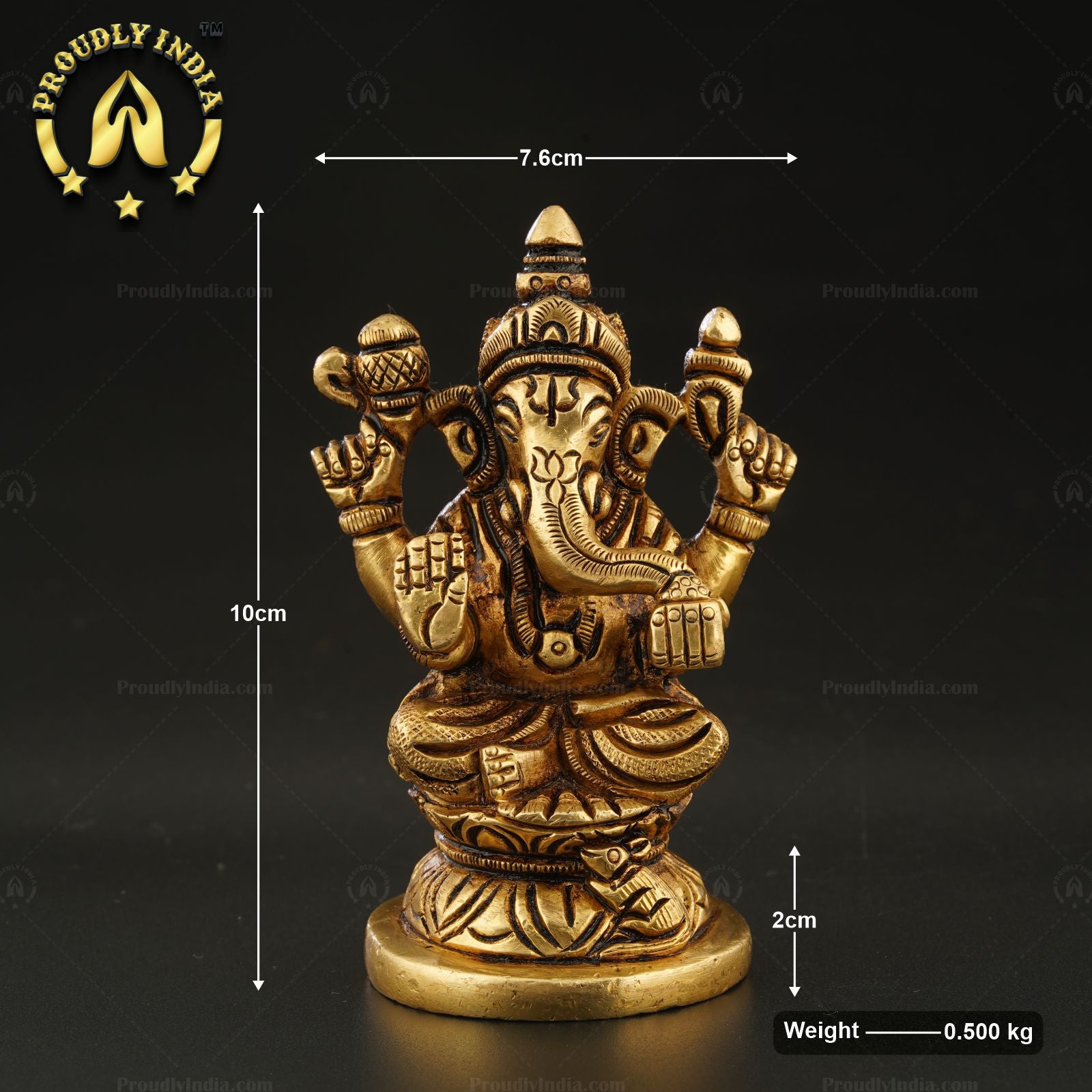 Traditional Brass Handcrafted Ganesha Statue