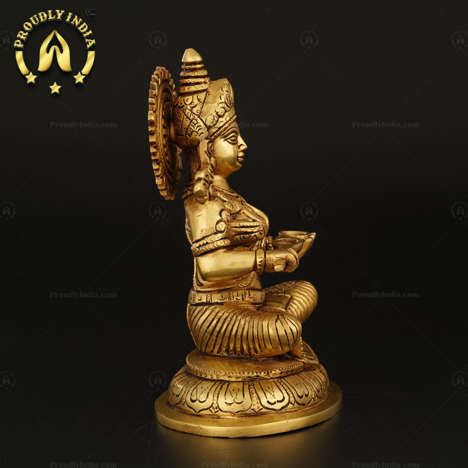 Goddess Annapurna Devi Statue In Brass