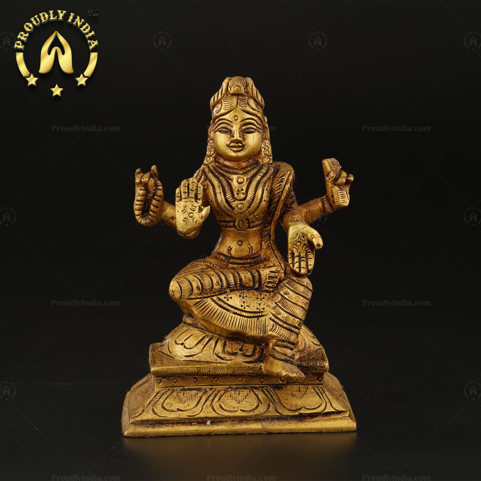 Goddess Bala Tripura Sundari Brass Idol