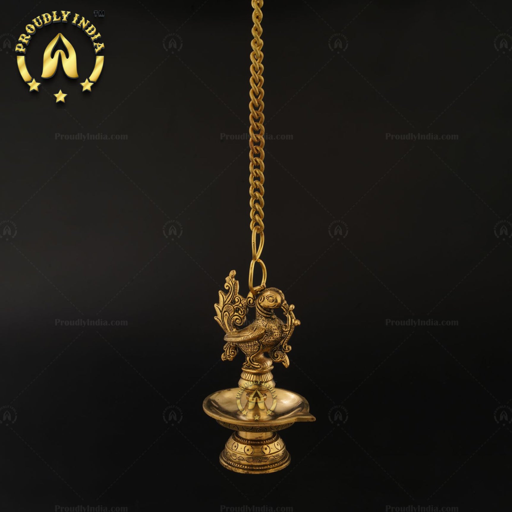 Traditional Brass Annam Hanging Diyas Set of 2