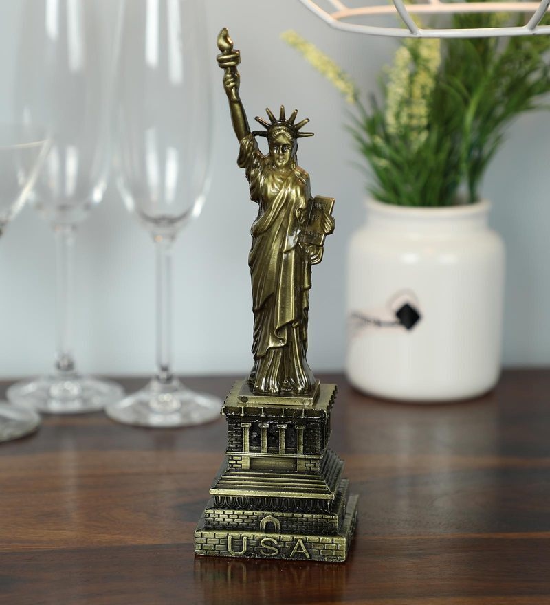 Bronze Iron Statue Of Liberty Showpiece