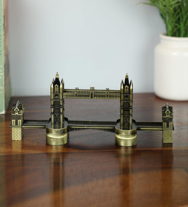 Bronze Iron London Souvenir Tower Bridge Showpiece