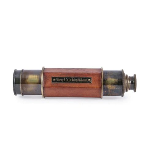 Leather 6 Corner Long Distance Lens Telescope