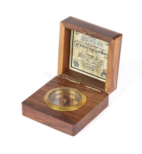 British Royal Navy Box Compass