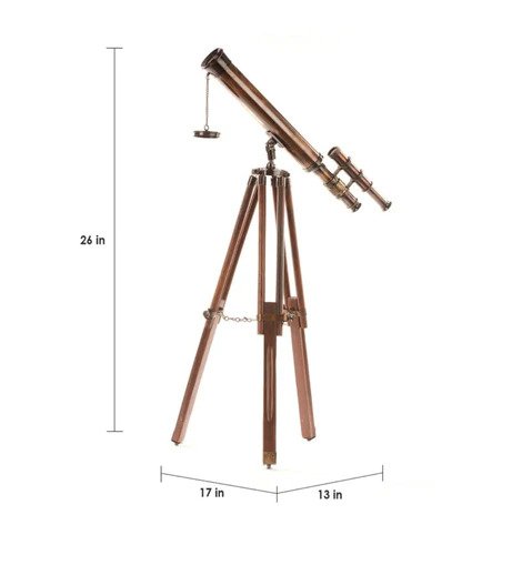 Multicolor Vintage Long Distance Lens Telescope With Tripod Stand