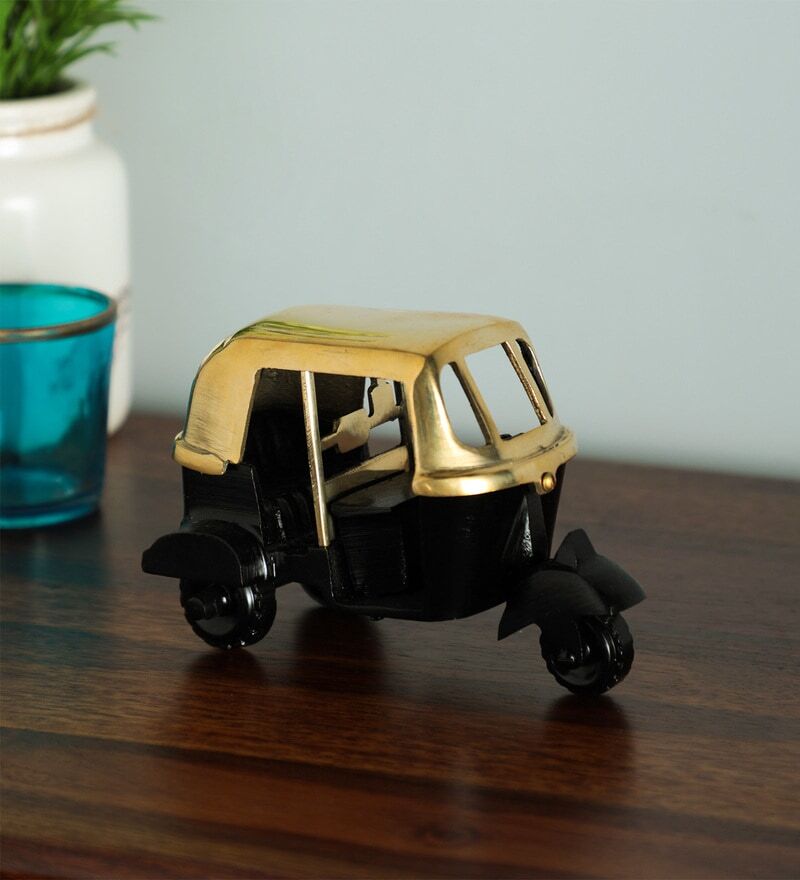 Brass Indian Auto Rickshaw Miniature