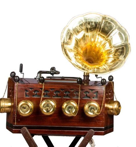 Antique Wooden Working Bioscope With Stand