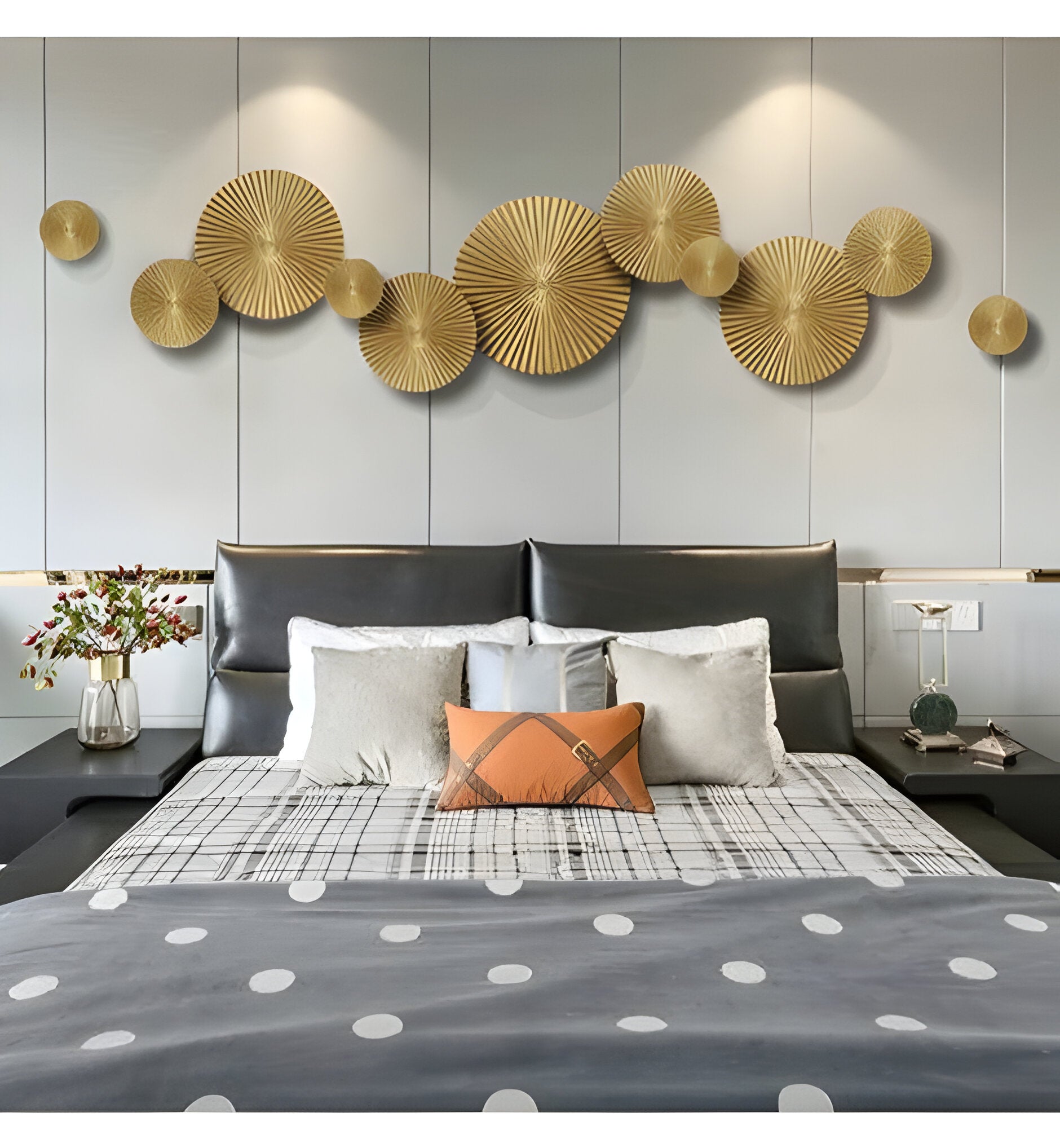 Golden Eclipse Array Wall Mural Decor