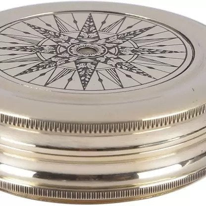 Antique Brass Finish Sundial Compass