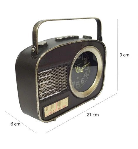 Metal Design Brown Vintage Radio Transistor