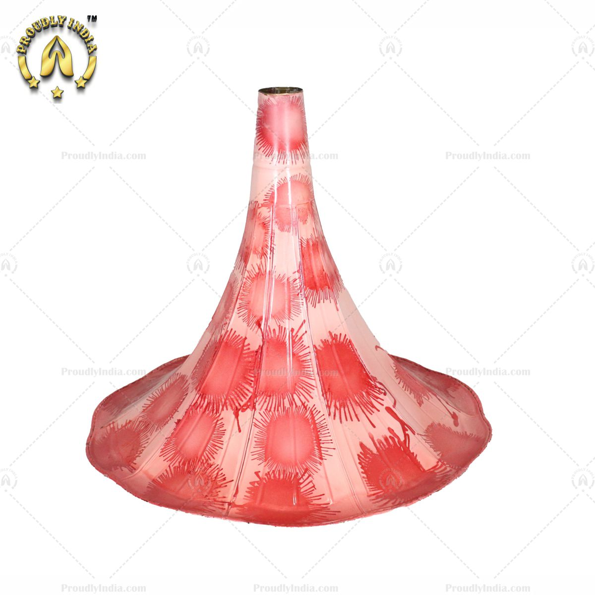 Pink Painted Gramophone Horn