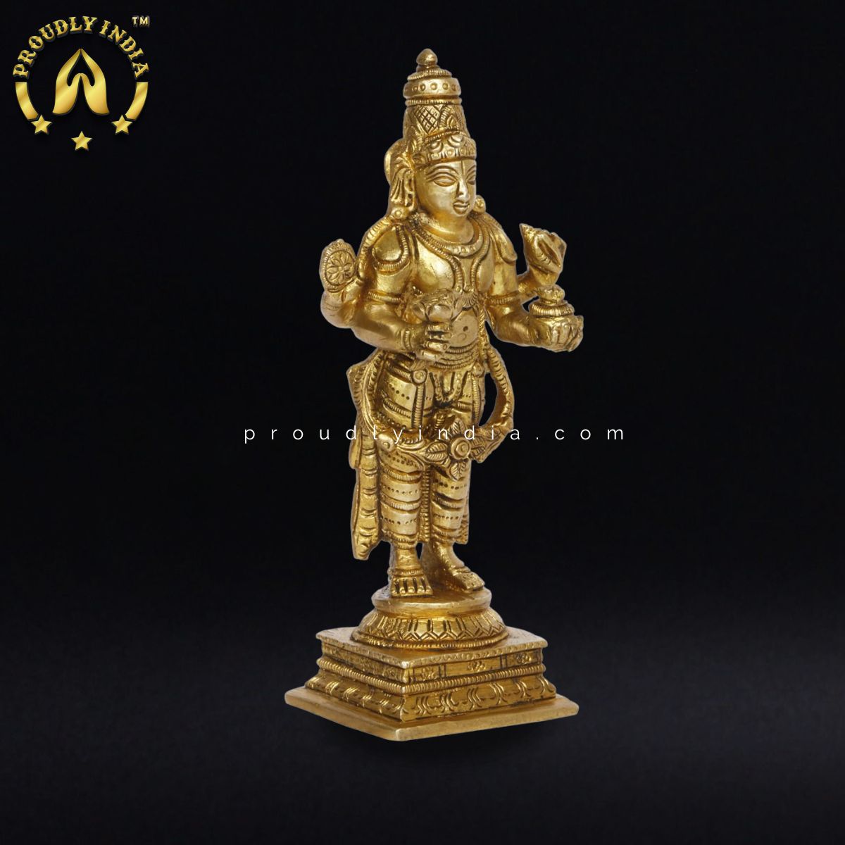 5.9" Brass Dhanvantari Idol