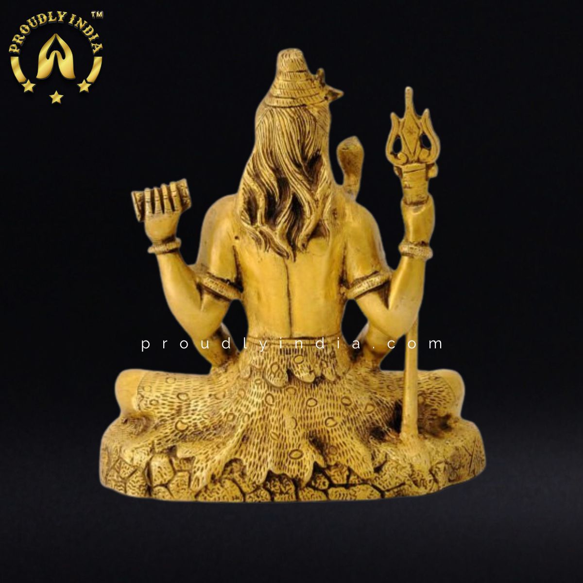 8.5" Seated Bhagwan Shiva Statue