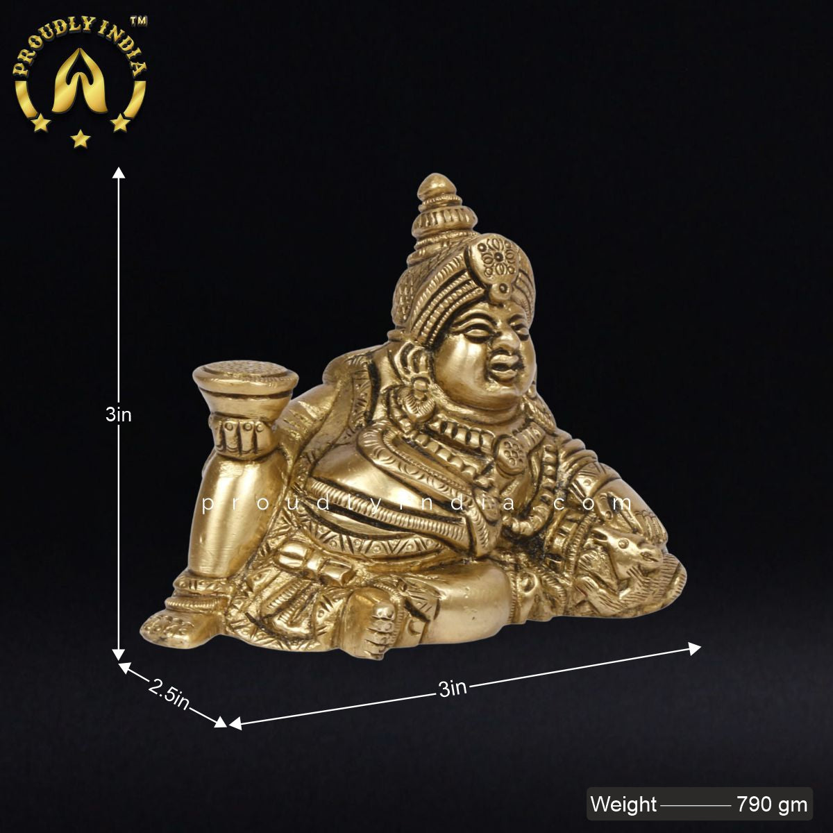 3" Kuber Resting For Tijori Locker Idol