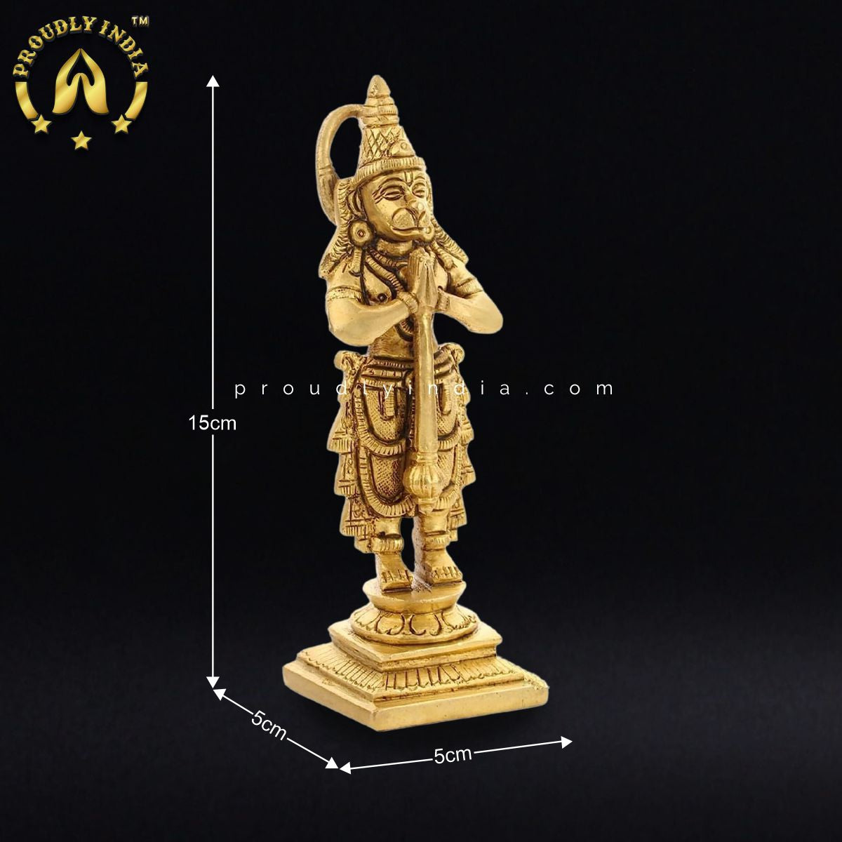 5.9" Brass Bajrangbali Murti
