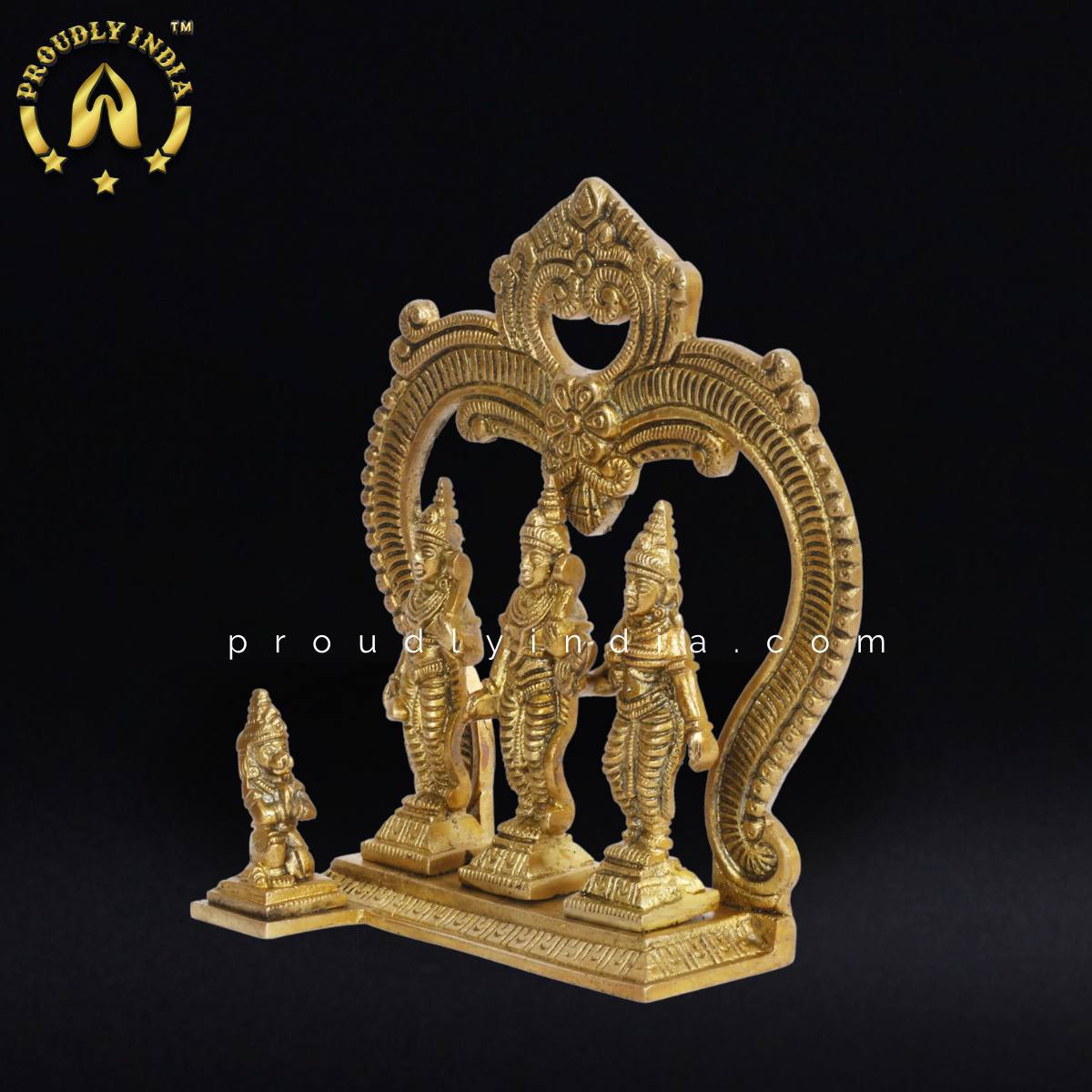 7" Brass Ram Darbar Idol