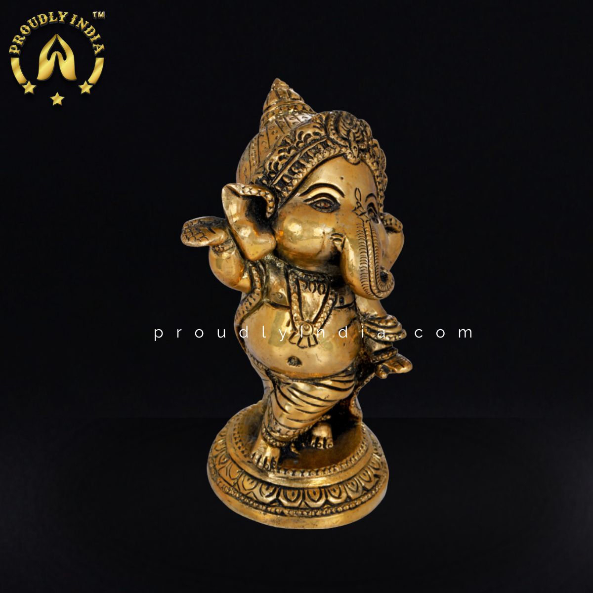 Pure Brass Baby Ganesha Statue