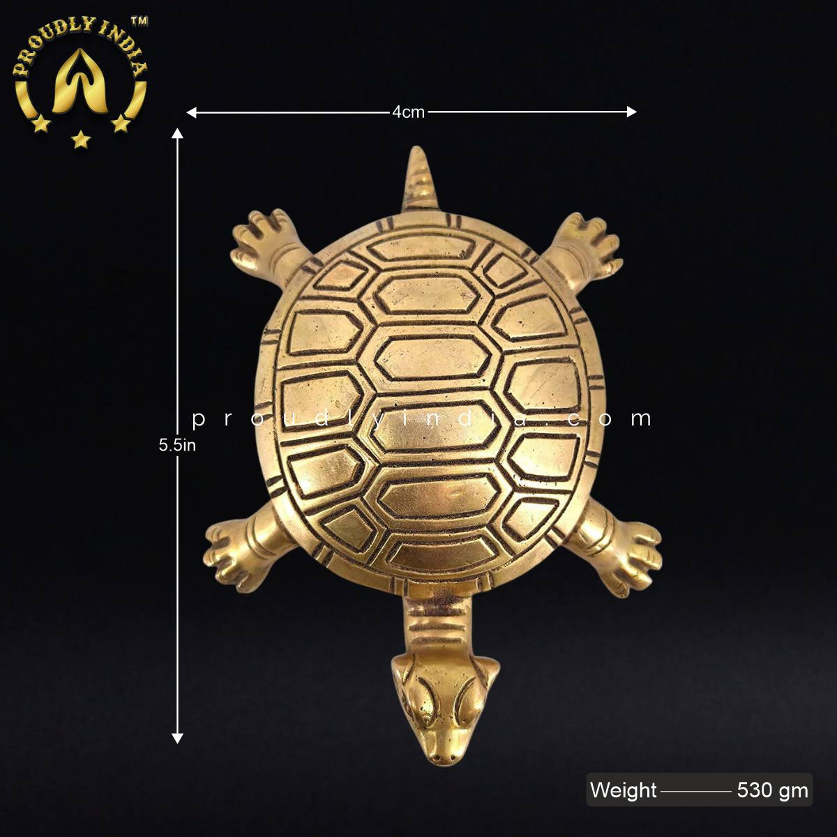5.5" Brass Vastu Turtle