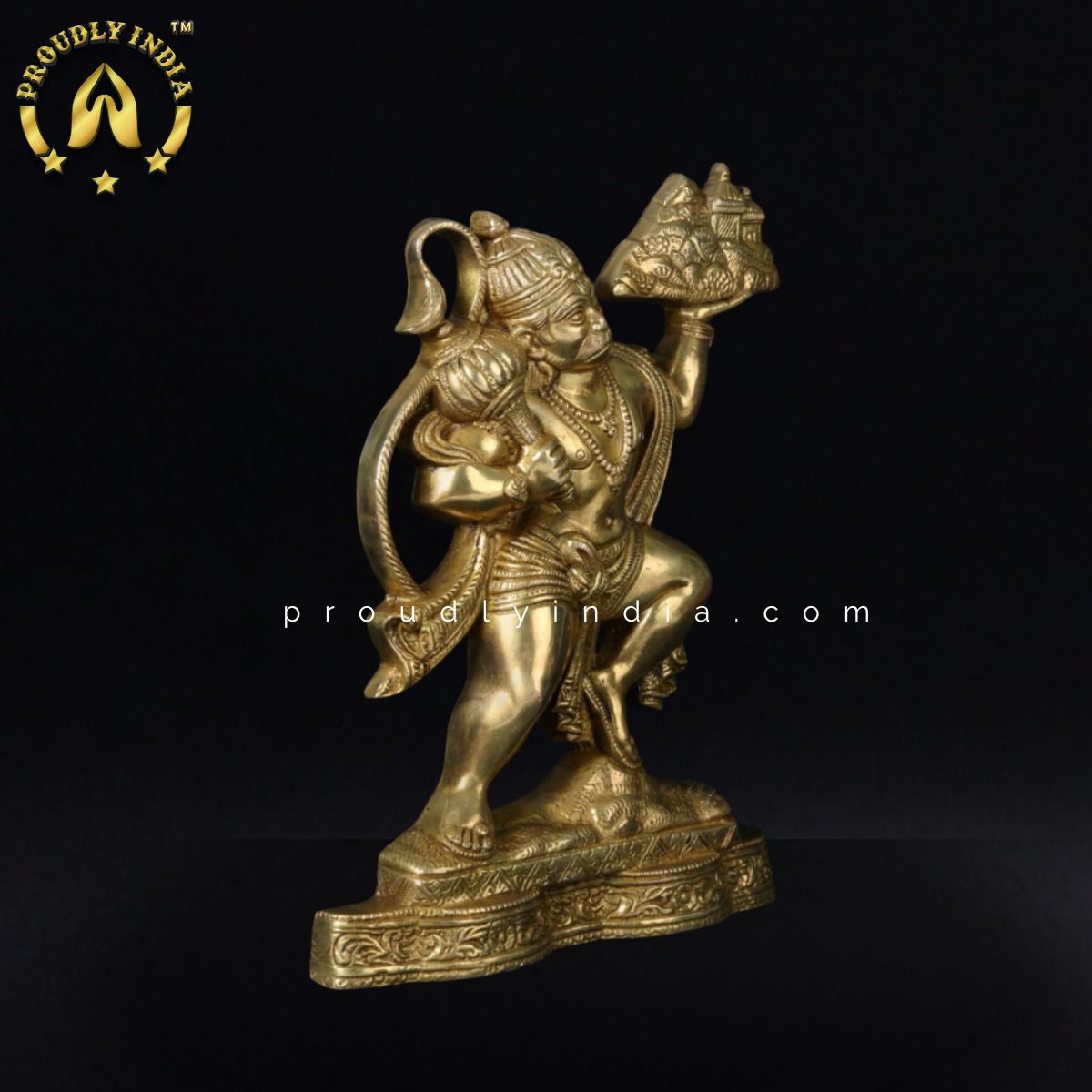 Brass Lord Bajrang Bali Wall Hanging