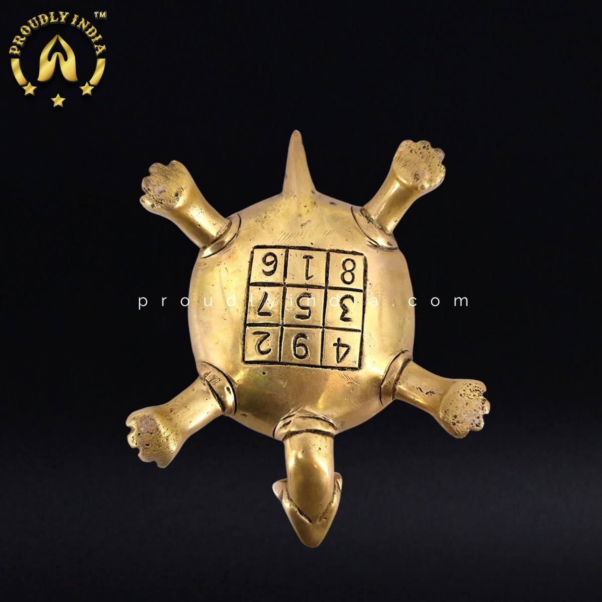 5.5" Brass Vastu Turtle