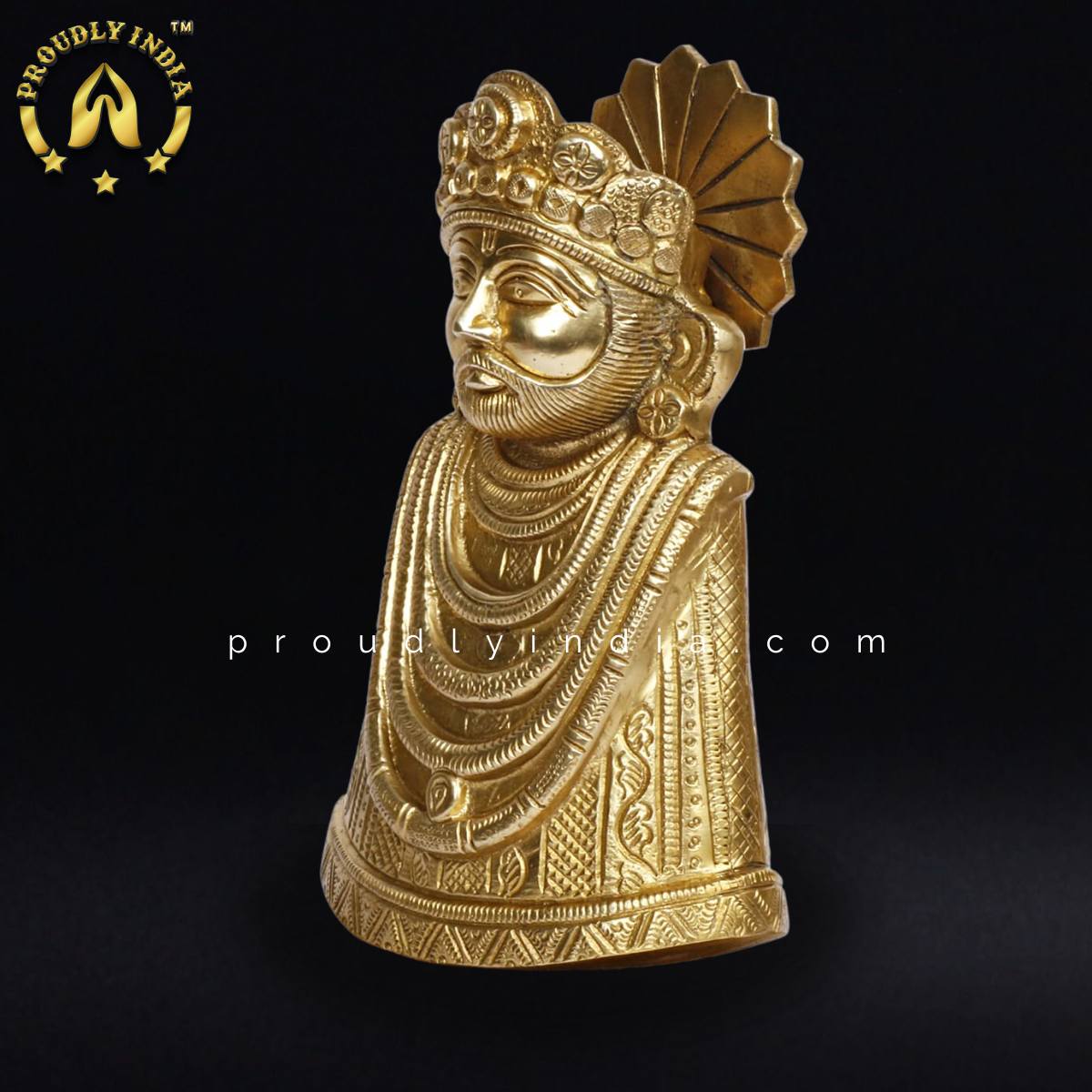 9" Brass Khatu Shyam Ji Idol