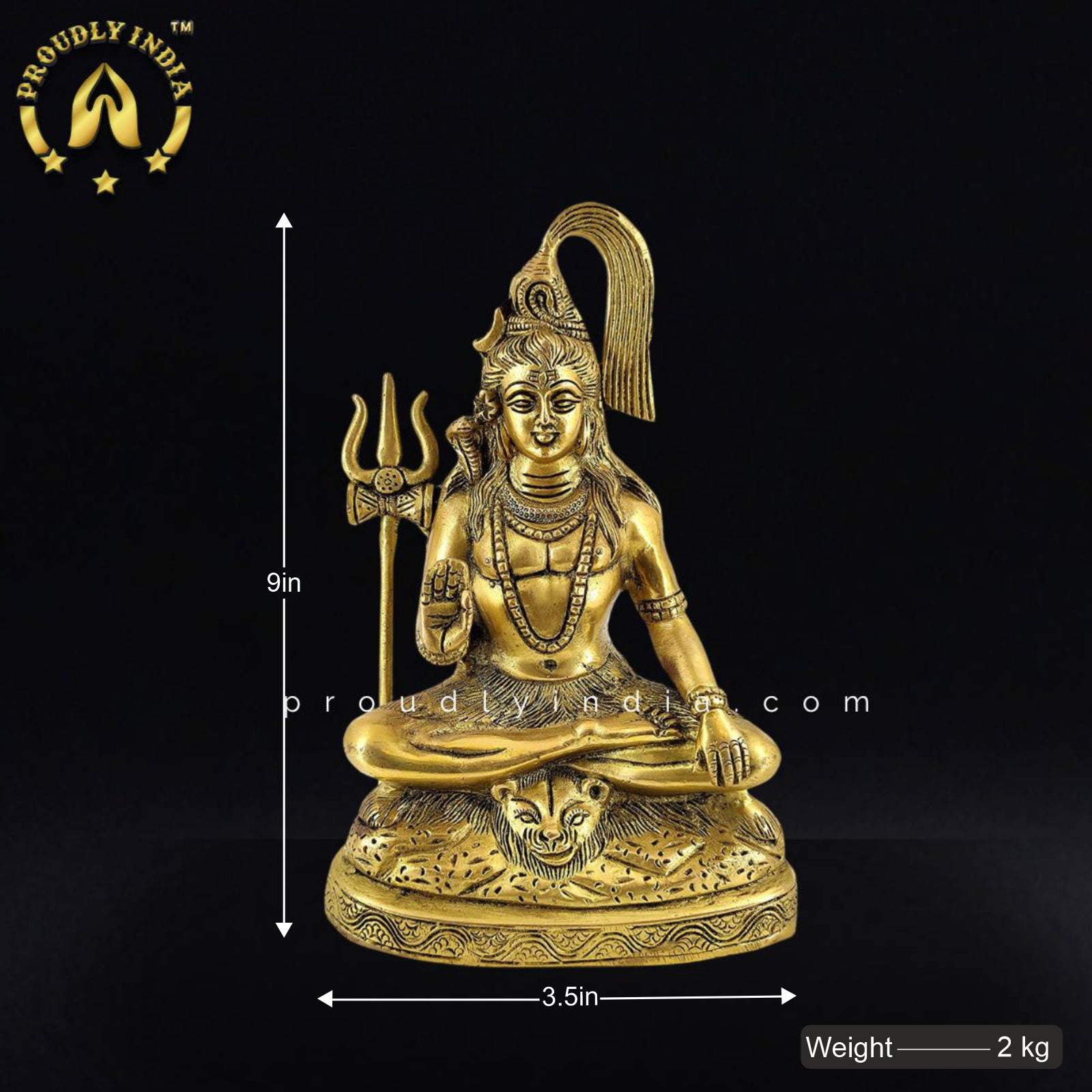 Pure Brass Shiv Ji Statue