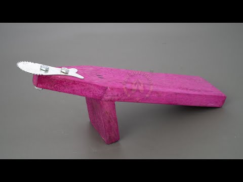 Traditional Iron Vegetable Cutter, Wood Coconut Thiruvi