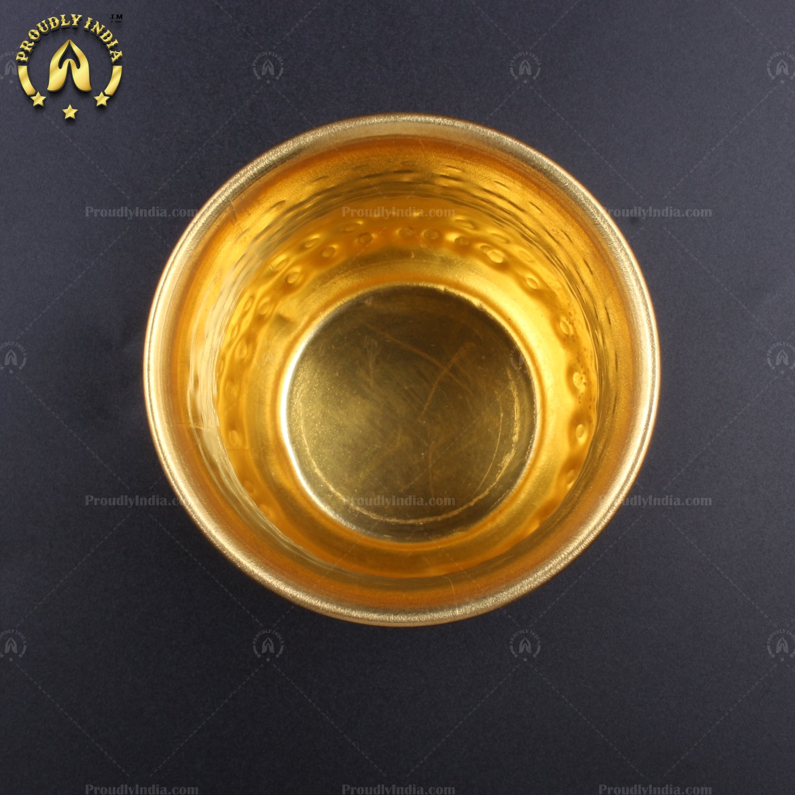 Brass Belly Glass Tumblers