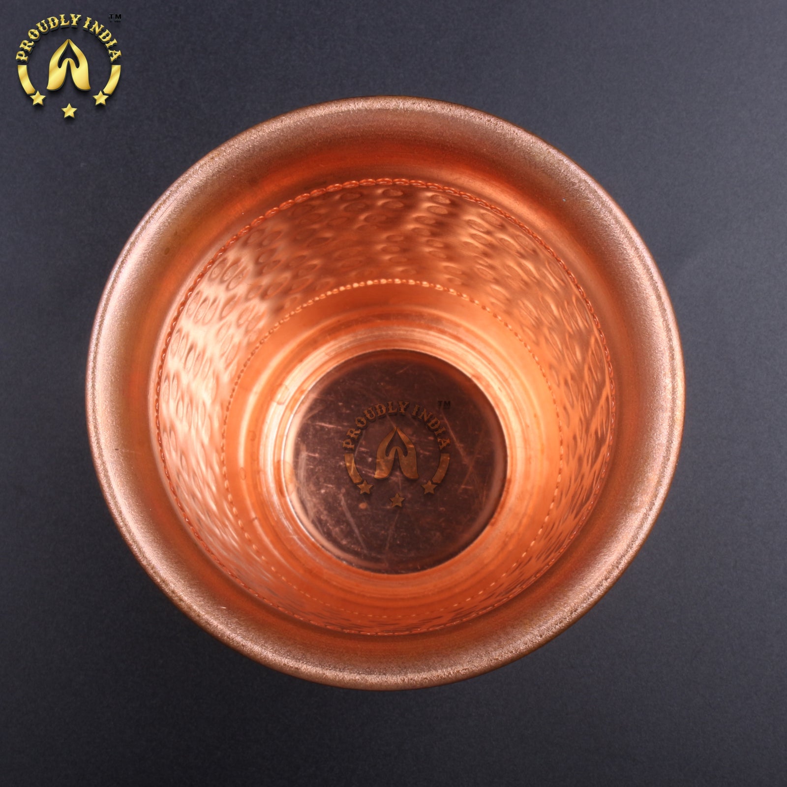 Set Of 2 Copper Drinking Glasses