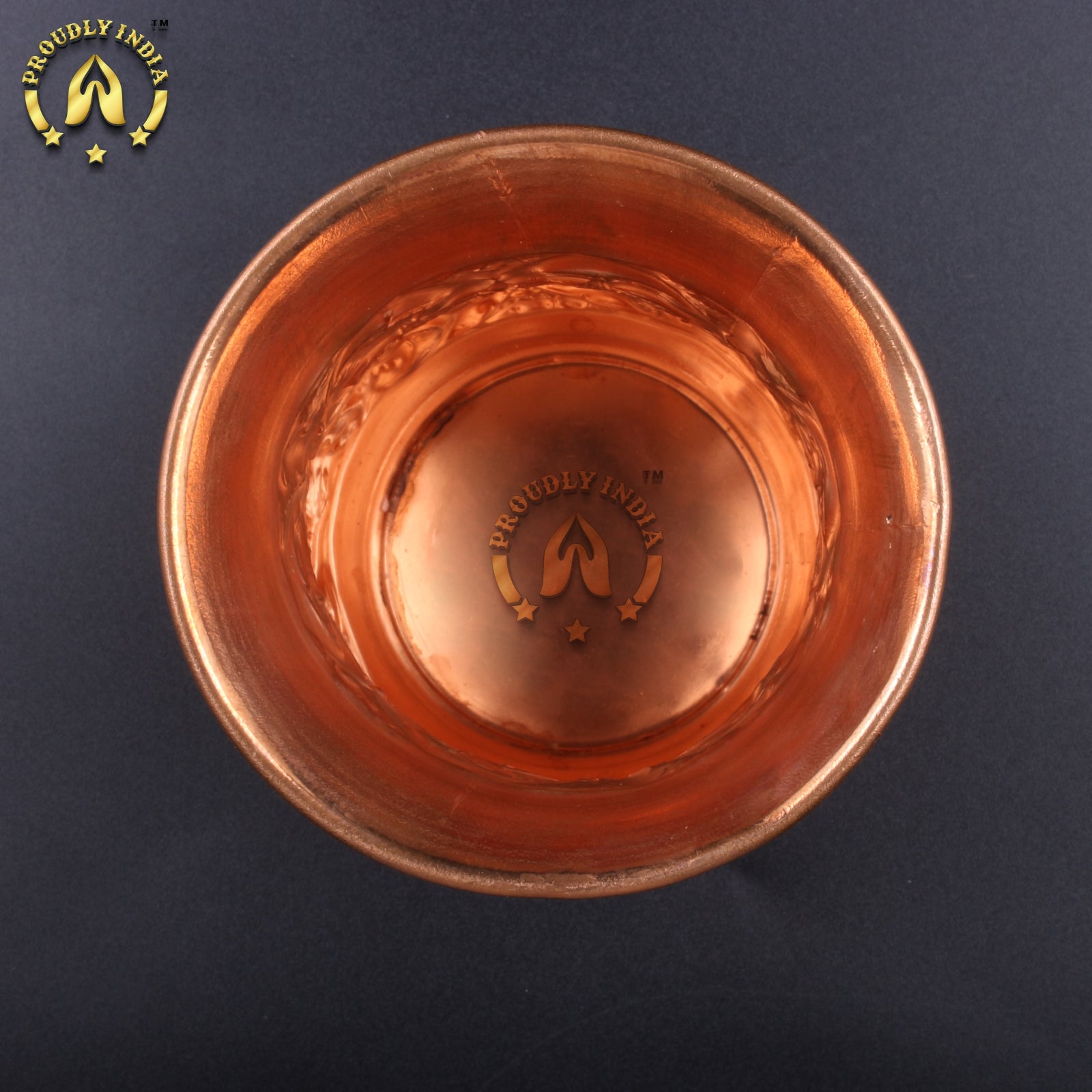 Set Of 2 Royal Embossed Copper Tumbler 320ml