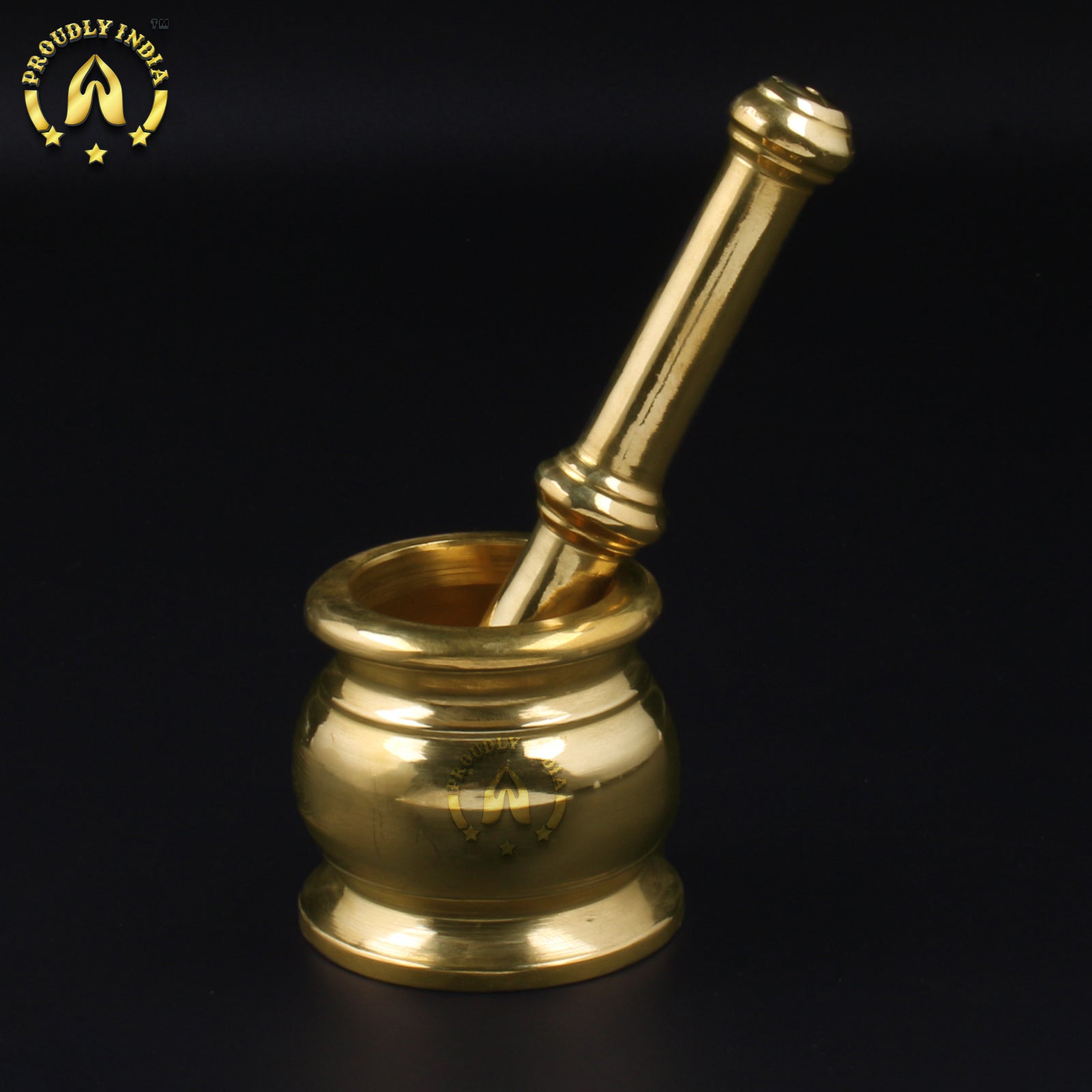 Brass Handcrafted Mortar And Pestle