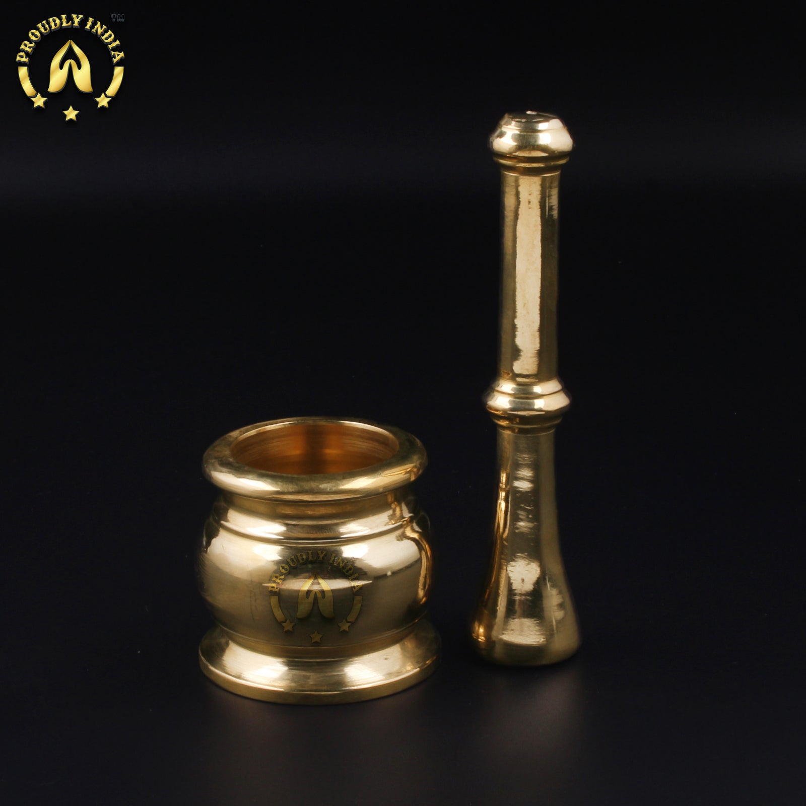 Brass Handcrafted Mortar And Pestle