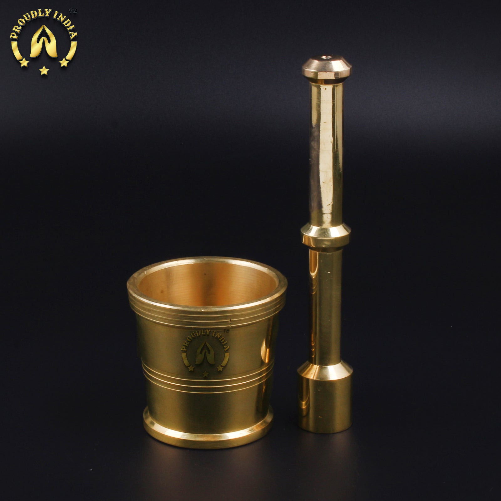 Brass Mortar And Pestle | Khalbatta