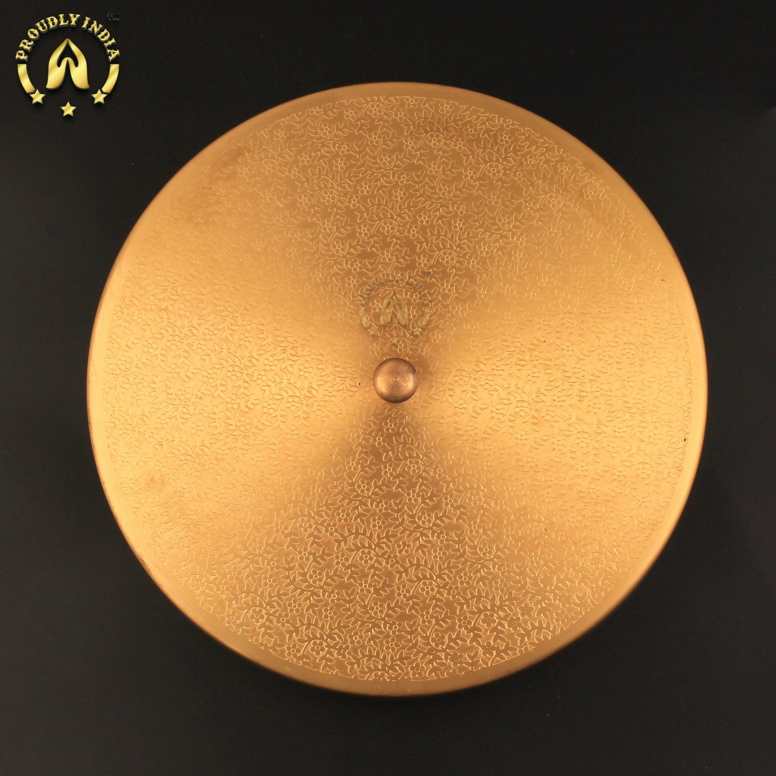 Pure Brass Engraved Spice Box