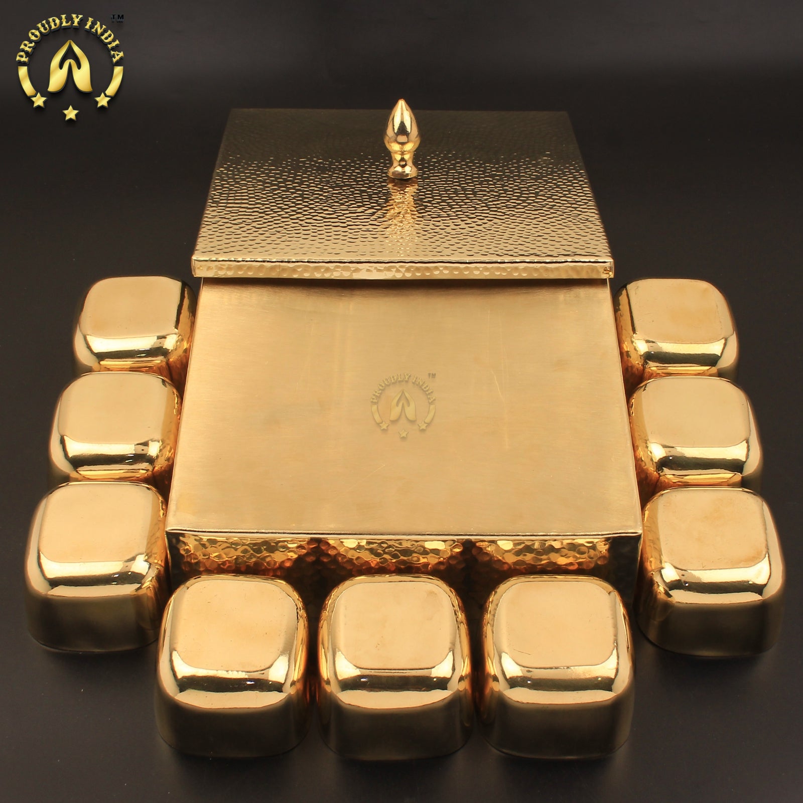 9 Pits Square Masala Box